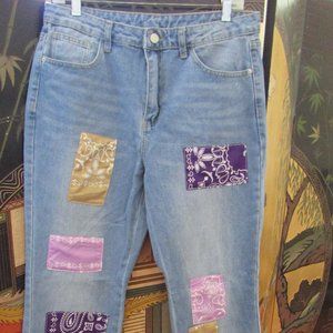 Shein Patch Pattern Jeans